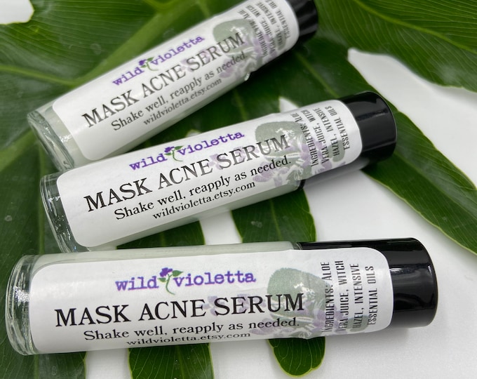 Acne Breakout Treatment / Mask Acne Blemish Ointment, Pimple Serum / Natural Skincare Face Blemish Serum