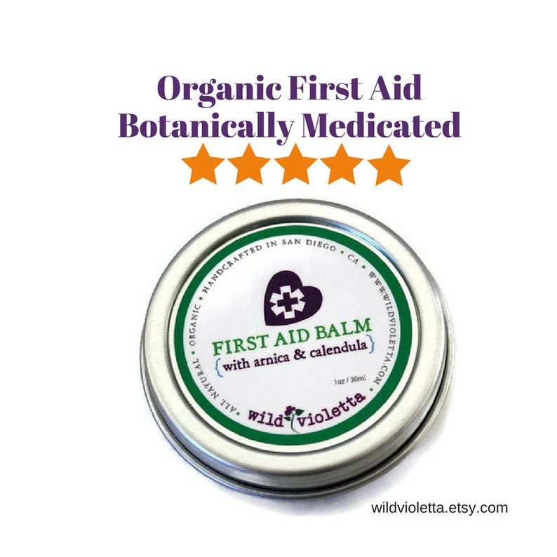 First Aid Balm / Healing Salve to Help Scars, Tattoos, Crapes and Bruises / Arnica, Calendula, Essential Oils Organic Healing Balm image 2