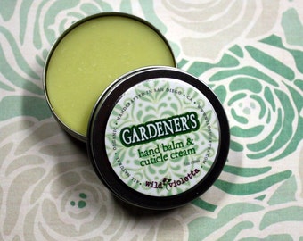 Gift for Gardeners, Organic healing hand balm, Cuticle and Nail Balm