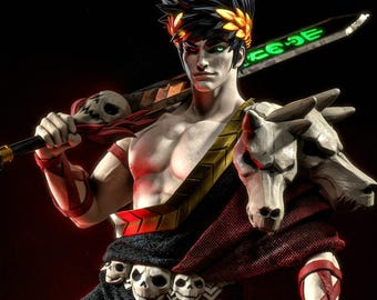 Zagreus, Príncipe del Inframundo STL / Inspirado en Hades / Héroe pícaro mítico / Modelo de impresión 3D