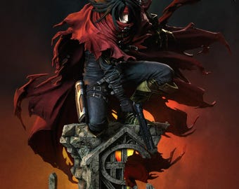 Vincent Valentine STL / Figura de personaje de Final Fantasy VII / Artículo de colección de videojuegos de fantasía oscura / Modelo imprimible en 3D