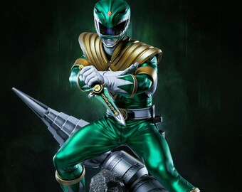 Emerald Morph Sentinel STL Model – Armored Warrior Figure, 3D Printing (Digital Download)