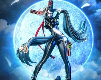 Modelo de impresión 3D de la Bruja de Bayonetta (STL/Héroe de Acción) (Descarga digital)