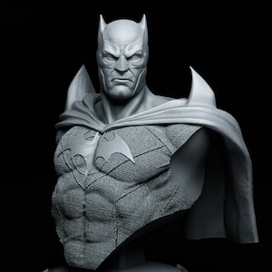 Busto de Thomas Wayne STL / Estatua imprimible en 3D de superhéroe oscuro / Figura de resina inspirada en DC