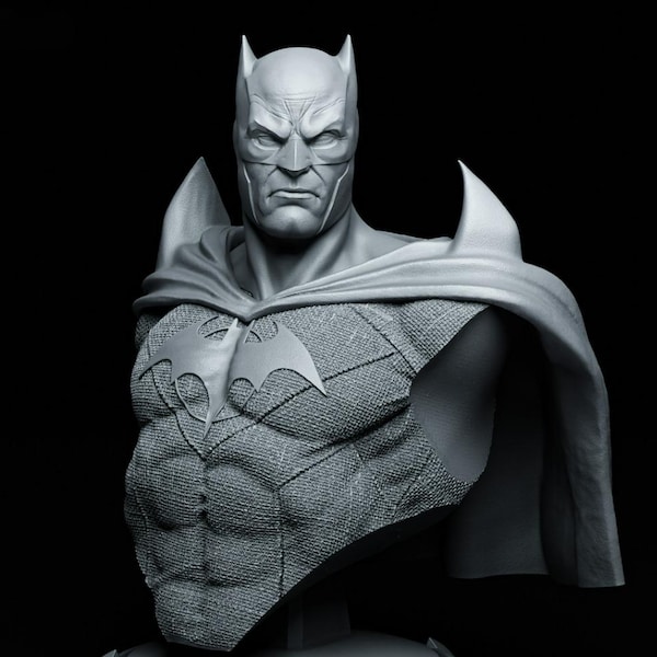 Thomas Wayne Bust STL | Dark Superhero 3D Printable Statue | DC Inspired Resin Collectible