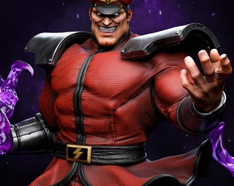 Statue Bison Psycho Power de M | Modèle STL Street Fighter Villain (fichier numérique d'impression 3D)