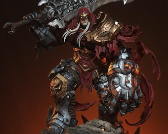 War Horseman of Apocalypse STL | Darksiders Inspired | Brutal Fantasy Warrior | 3D Print Model