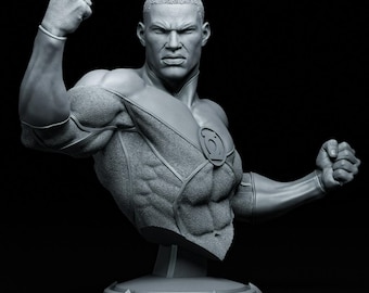 Cosmic Ring Guardian Büste STL | Intergalaktischer Held Resin Statue | Space Cover 3D Druckbares Modell