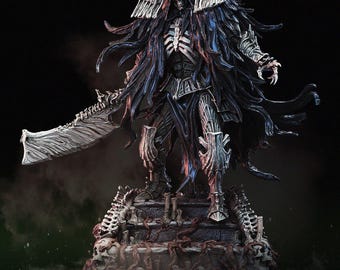 Modèle STL de chevalier de la mort pour impression 3D figurine en résine - fichier imprimable diorama miniature RPG de haute qualité