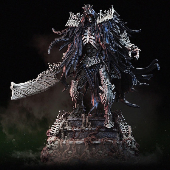 Death Knight STL Model for 3D Printing Resin Figure - High Quality RPG Miniature Diorama Printable File