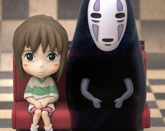 Fichier vectoriel Anime Girl Spirit Girl | Statue imprimable en buste d'héroïne fantastique en 3D | Modèle magique inspiré des dessins animés à télécharger