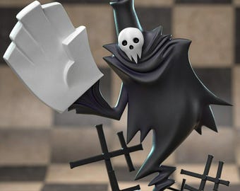 Modelo STL de la Segadora de Huesos Eternos: Guardián Cráneo Cósmico, figura de impresión 3D (descarga digital)