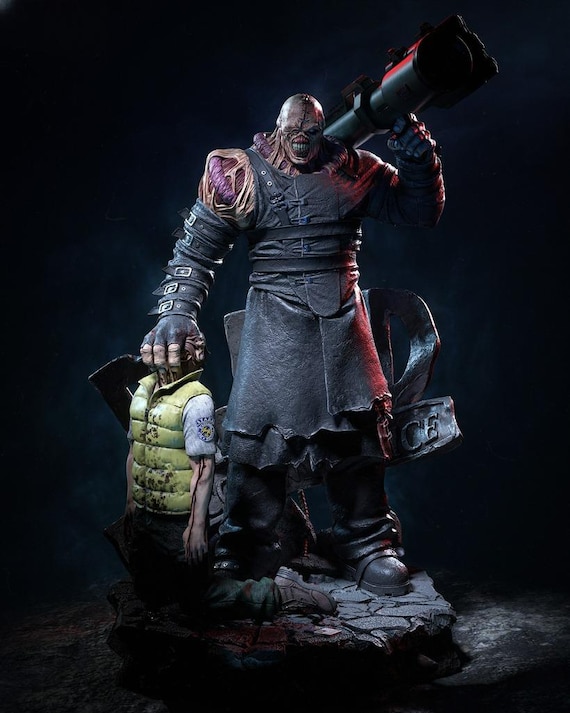 Nemesis Statue STL | Resident Evil Inspired 3D Printer Model (Digital Download)