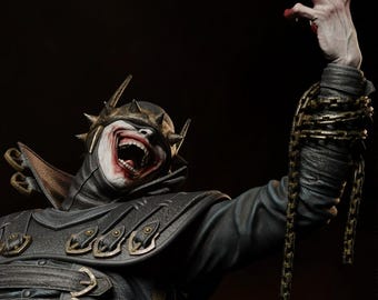 Dark Knight Laughing Bust STL | Gothic Horror 3D Printer Model (Digital Download)