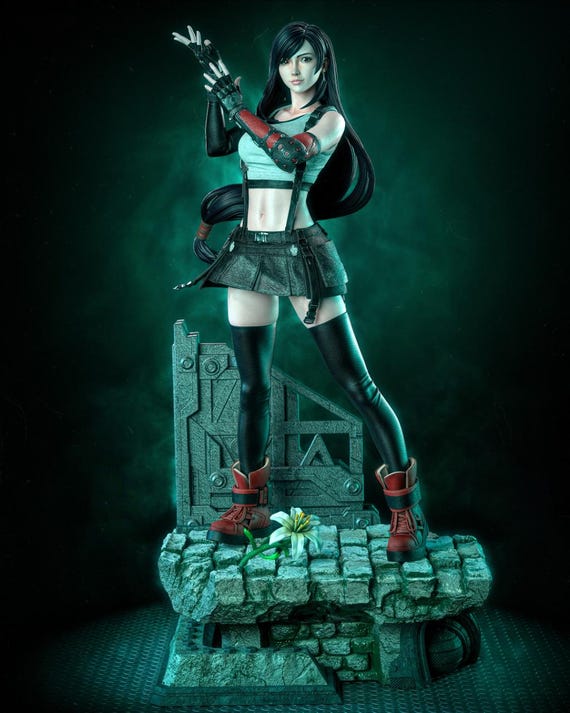 Tifa Martial Artist STL | Final Fantasy VII Inspired | Iconic JRPG Heroine | 3D Print Model