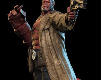 Modèle STL imprimé en 3D Hellboy The Crooked Man (téléchargement numérique)