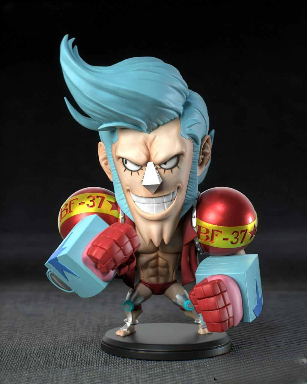 Franky One Piece Figurine - Etsy