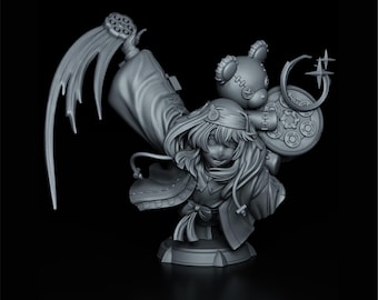 Busto de Bridget: Figura de Guilty Gear (Impresión 3D, descarga digital)