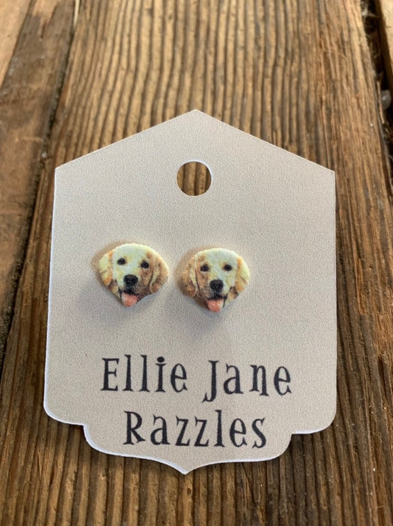 custom dog earrings