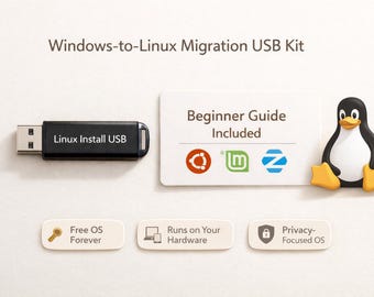 Linux Migration USB Kit • Windows Alternative • (PEN + Beginner Guide)