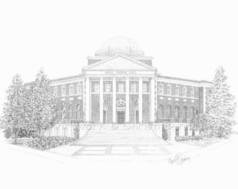 University of Alabama Reese Phifer Hall (CCIS - College of Communication and Information Sciences) PRINT