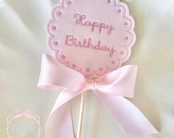 Cadre rond festonné héritage ITH à noeuds français | 3 tailles