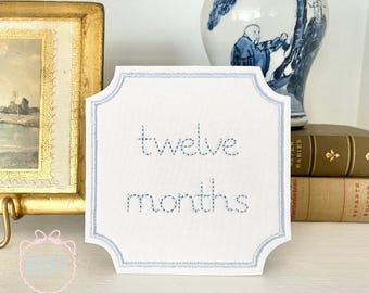 Petit motif de broderie carré ITH | Point bourdon | 3 tailles