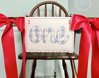 ITH Heirloom French Noeud festonné bas pendentif bannière motif de broderie 3 tailles