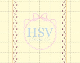 ITH Heirloom French Knot Scalloped Plate Bundle Embroidery Designs | 4 Sizes