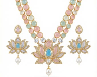 Lotus Necklace Set