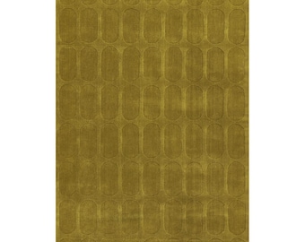 Contour Rug Hand Tufted Light Olive Geometric Indoor Wool Area Rugs For Livingroom Bedroom Kitchen Nursery Hallway Entryway Office Interiors
