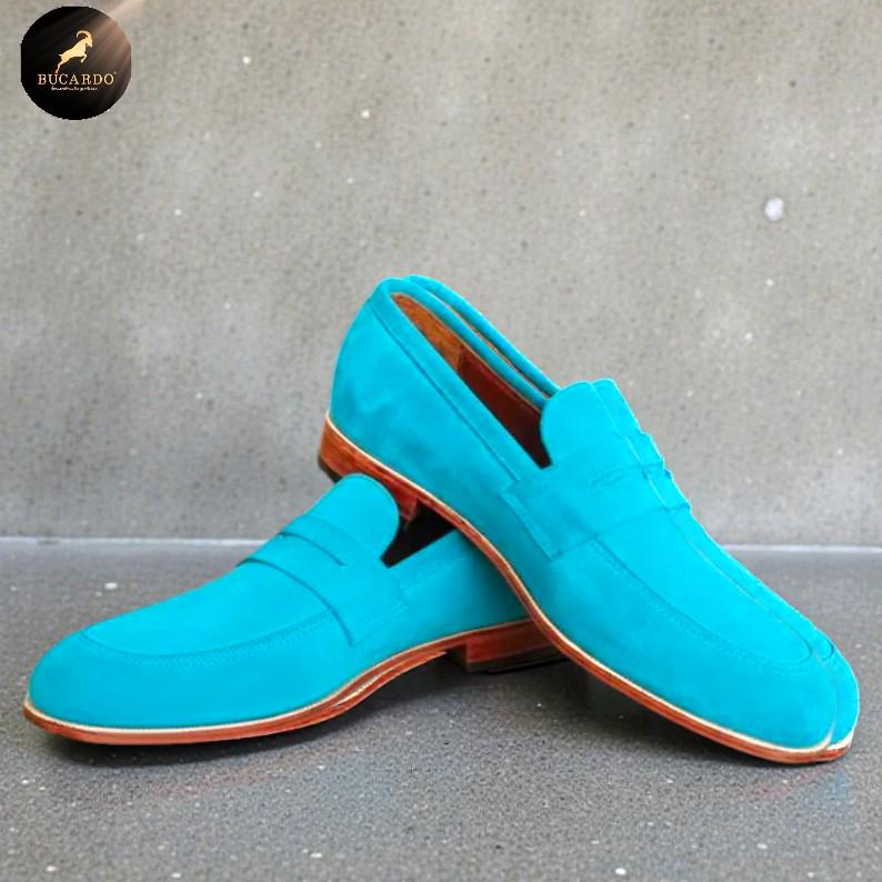 aqua blue dress shoes Turquoise Dress Shoes | Chadwick by Amali main image 0