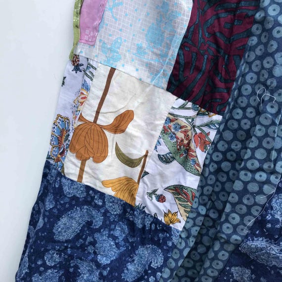 Handmade Cotton Patchwork Harem Pants, Boho Hippi… - image 7