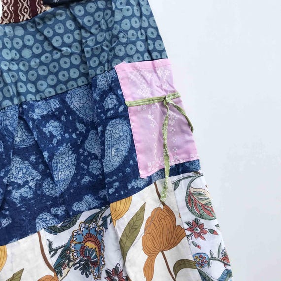 Handmade Cotton Patchwork Harem Pants, Boho Hippi… - image 5