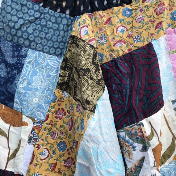 Handmade Cotton Patchwork Harem Pants, Boho Hippi… - image 4