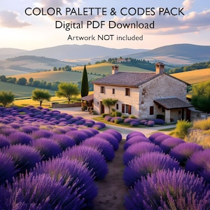 Lavender Fields Color Palette and Codes  Hex RGB CMYK PDF