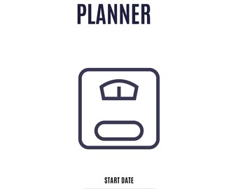 Planificador de pérdida de peso de 12 semanas en PDF, seguimiento de dieta y fitness, planificador de comidas y entrenamiento imprimible, descarga instantánea