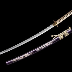Handmade Japanese real  katana samurai sword - ninja animation role-playing, sharp samurai sword, Valentine's Day gift