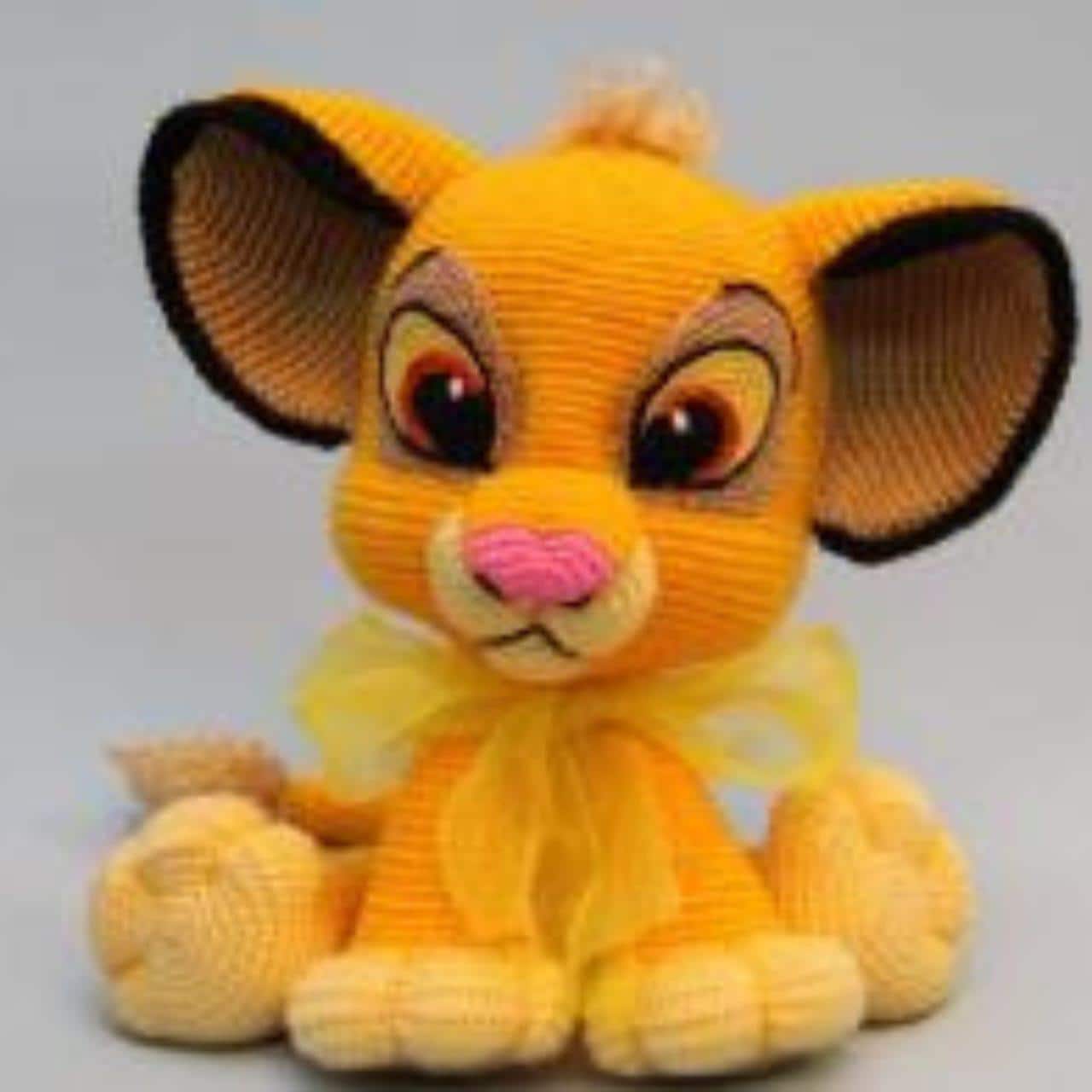 Simba-Inspired Sitting Lion Pattern