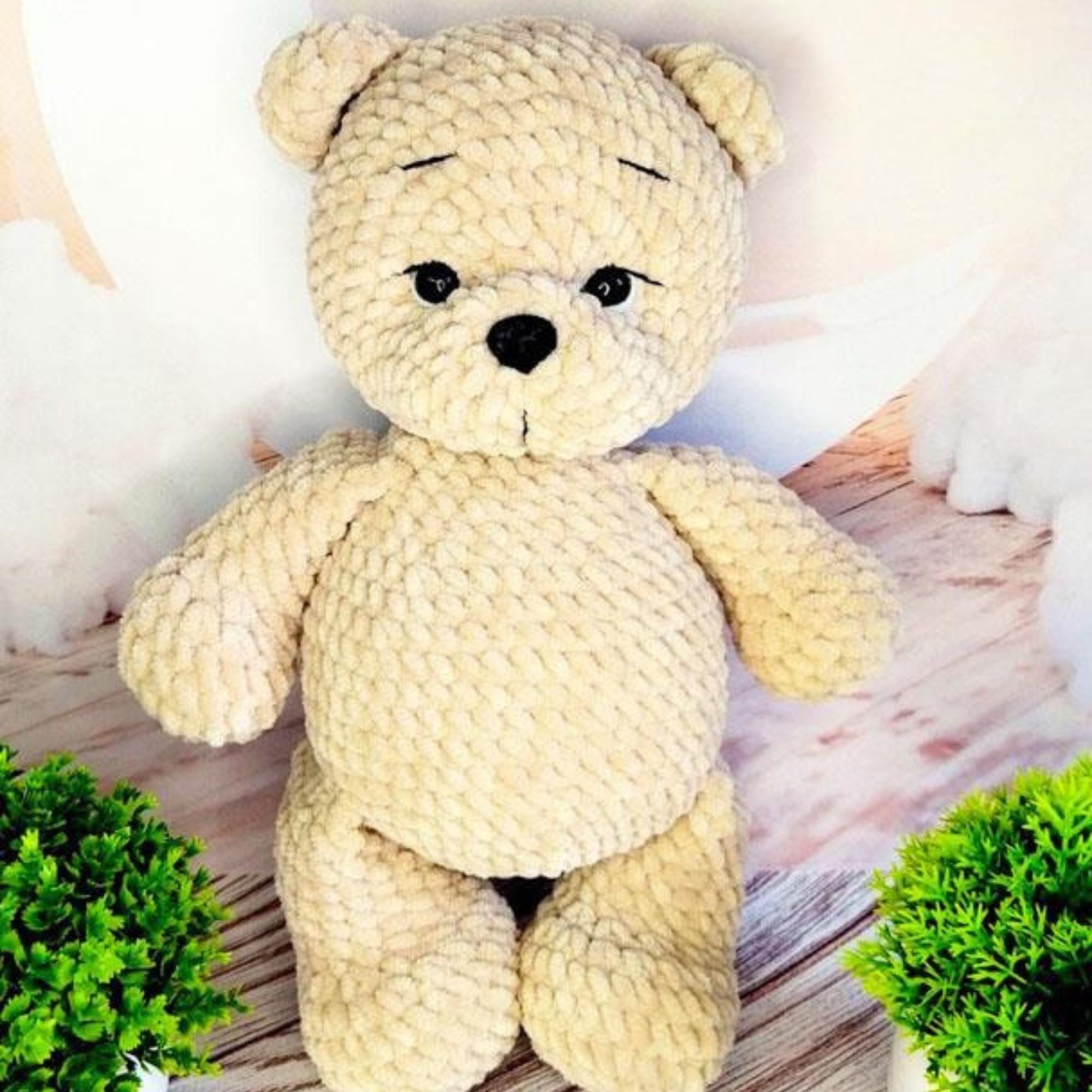Crochet Plush Teddy Bear Amigurumi Pattern (PDF) - Etsy