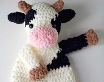 Patrón de crochet para amigurumi de vaca (PDF) / Manta de vaca amigurumi / Patrón de crochet para amigurumi de bebé / Vaca de peluche / Descarga instantánea