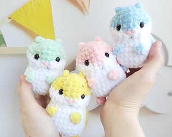 Crochet Hamster Pattern PDF | Mini Amigurumi Hamster | Cute Plush Toy | Keychain Crochet | Beginner Friendly