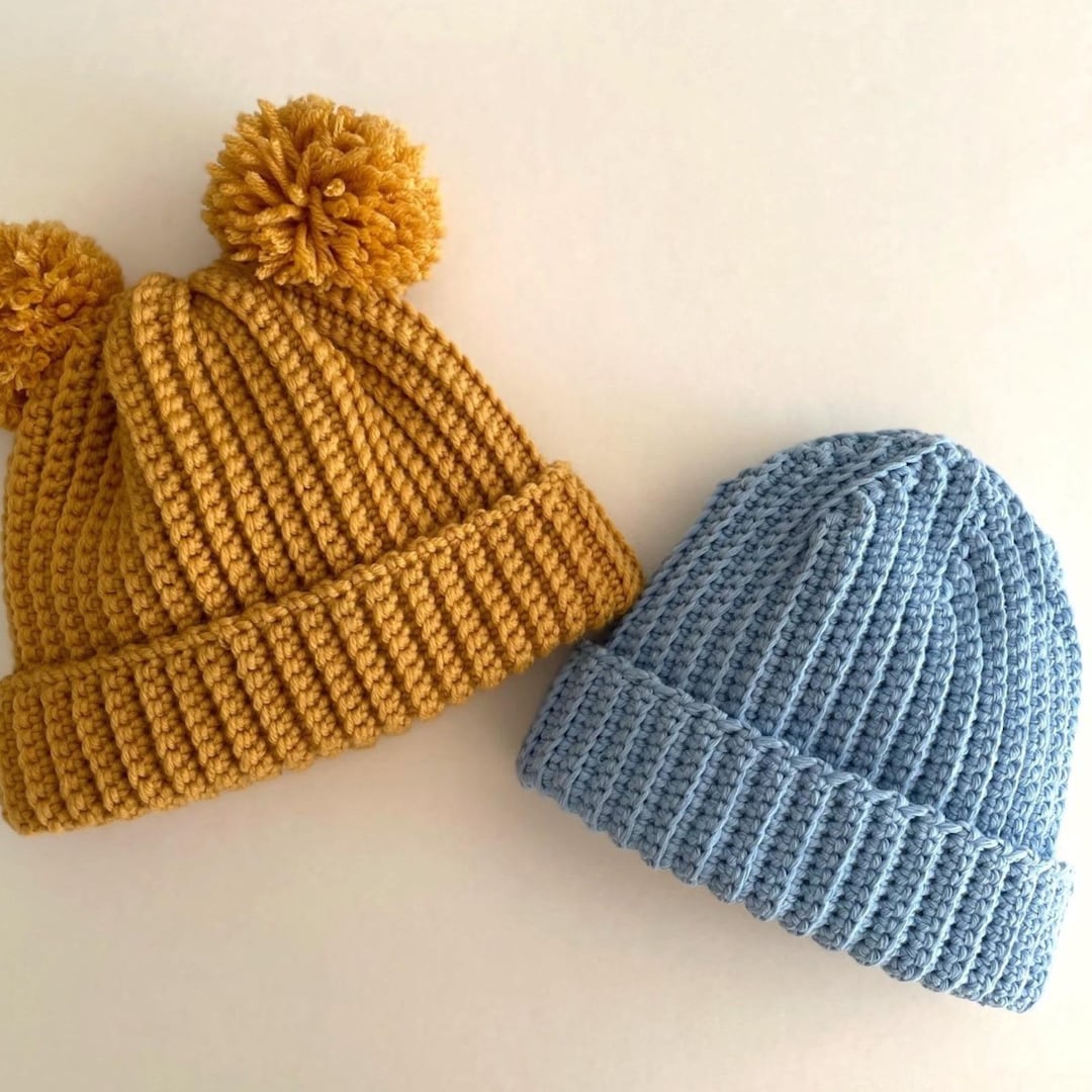 Baby Beanie Crochet Pattern PDF | Easy Beginner Crochet Hat | Newborn ...