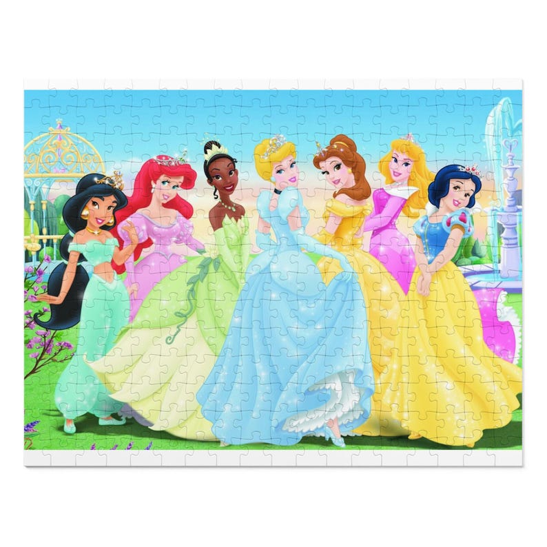 Disney Princesses Jigsaw Puzzle With Tin | 252 Piece Kids Puzzle - Etsy