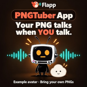 Flapp PNGTuber App for Windows – Voice Reactive PNG Avatar, OBS Overlay & Pet Companion