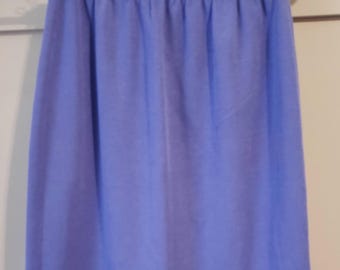Vintage Weekenders Periwinkle Blue Knit Pencil Skirt - Made in Canada - Size M