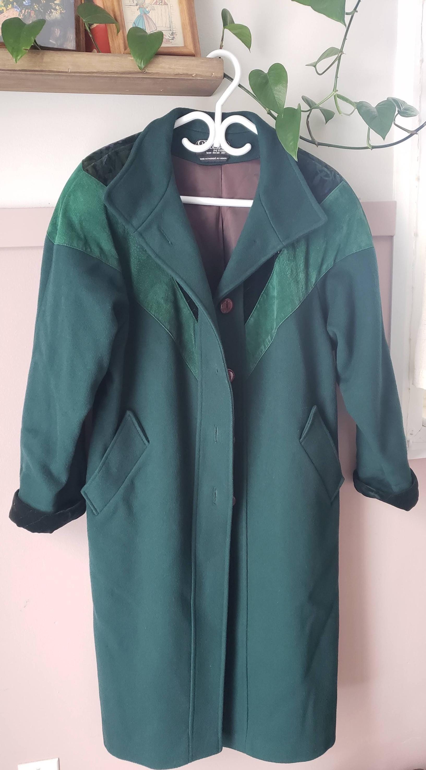 1990s Long Wool Coat - Etsy Canada
