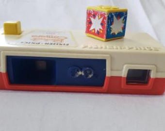 Vintage 1974 Fisher-Price Pocket Camera #464, Shabby Chic Retro Toy, 1970s Zoo Slideshow Camera, Well-Loved Collectible, As-Is Display Piece