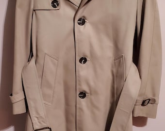 Vintage Brown’s Toronto Men’s Trench Coat | Size Medium | Wool Blend | Detachable Liner | Made in Canada