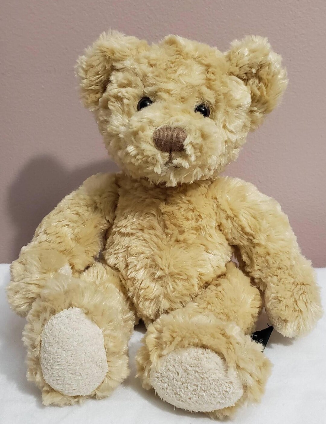Vintage Russ Berrie "spencer" Teddy Bear - Shaggy Honey Plush - Etsy